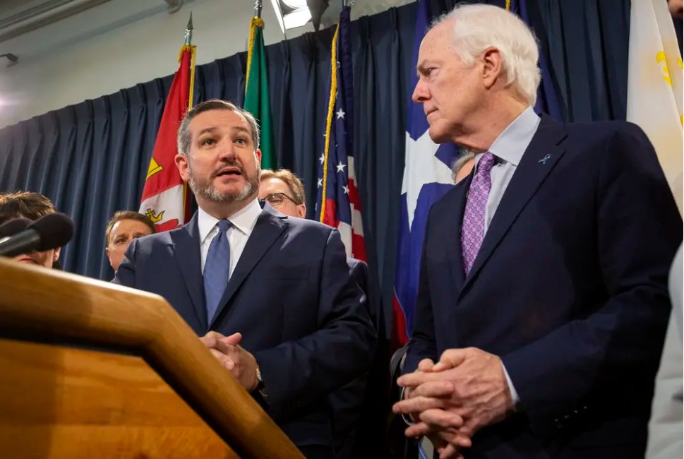​In the decade since the shootings at Sandy Hook Elementary School in Newtown, Connecticut, ​U.S. Sens. Ted Cruz and John Cornyn have diverged in how they respond politically to shooting tragedies.